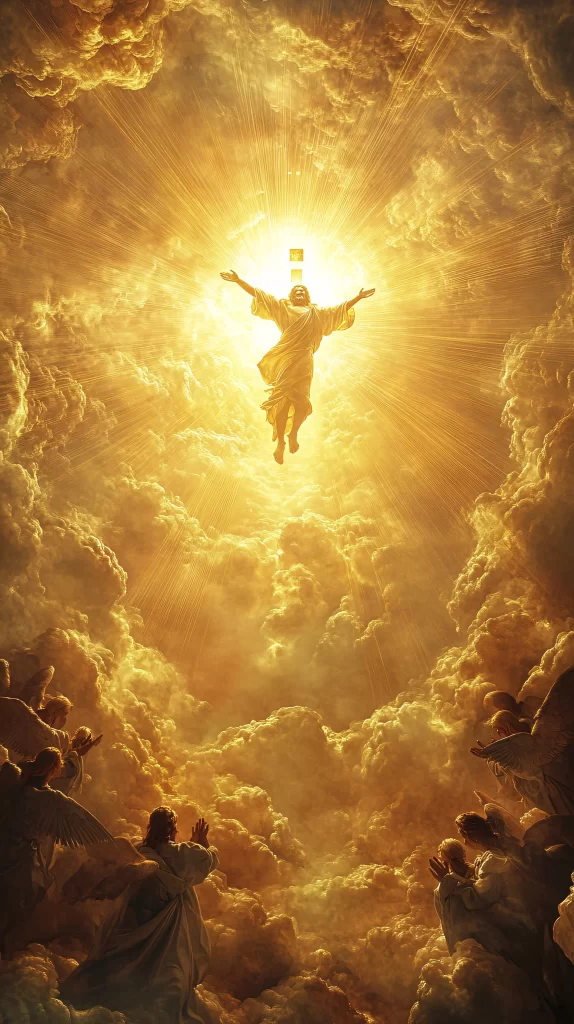 Ascension Golden Light Sky Clouds 479