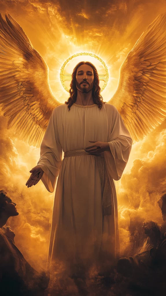 Ascension Golden Light Sky Angel 487