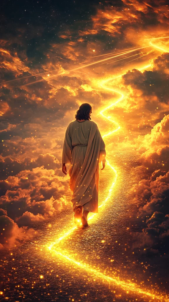 Ascension Golden Light Sky Path