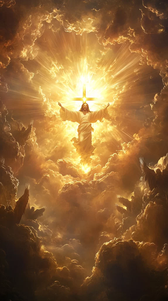 Ascension Golden Light Sky Clouds 705