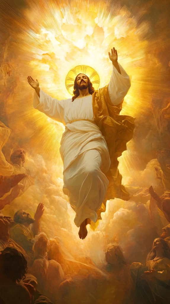 Ascension Golden Light Sky Clouds 715