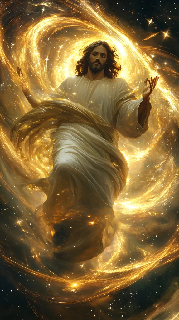 Ascension Golden Light Sky Stars 723