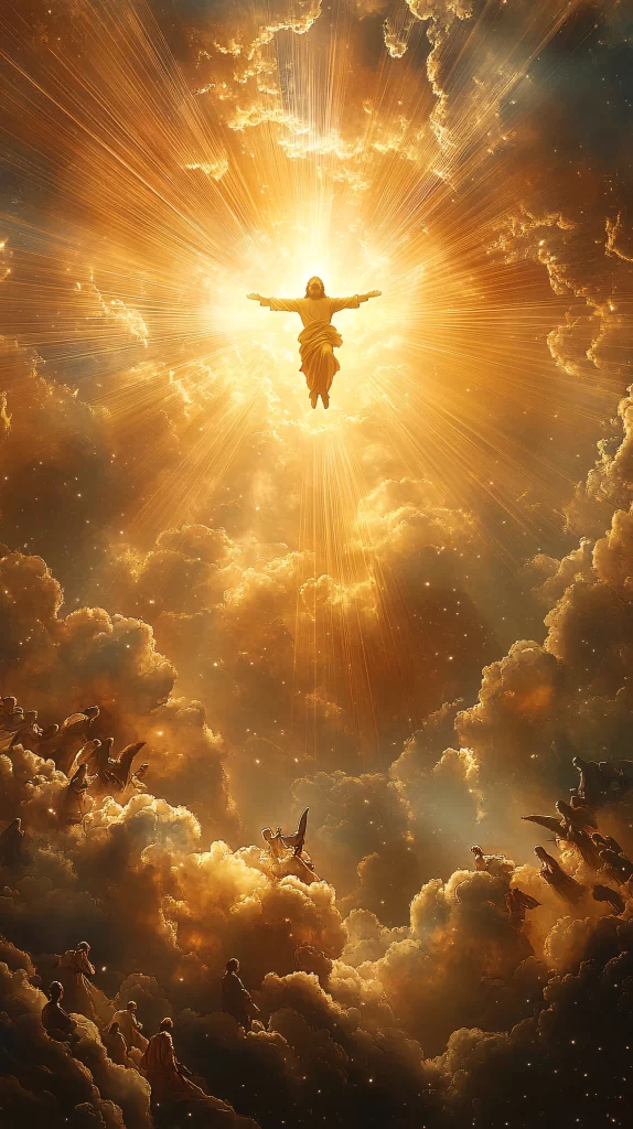 Ascension Golden Light Sky Clouds 776