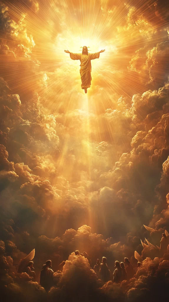 Ascension Golden Light Sky Clouds 778