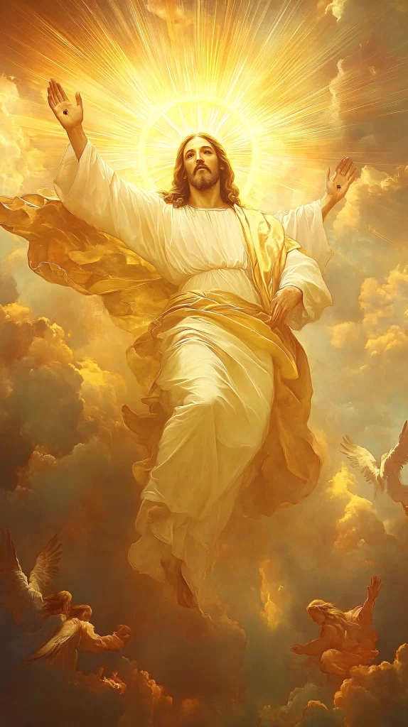 Ascension Golden Light Sky Clouds 981