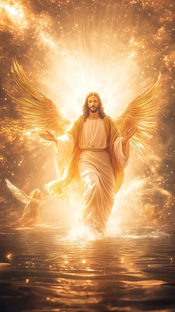 Ascension Golden Light Water Sky