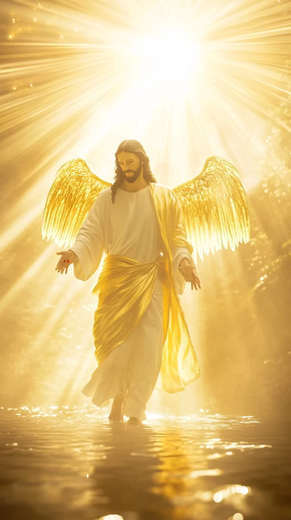 Ascension Golden Light Water Wings