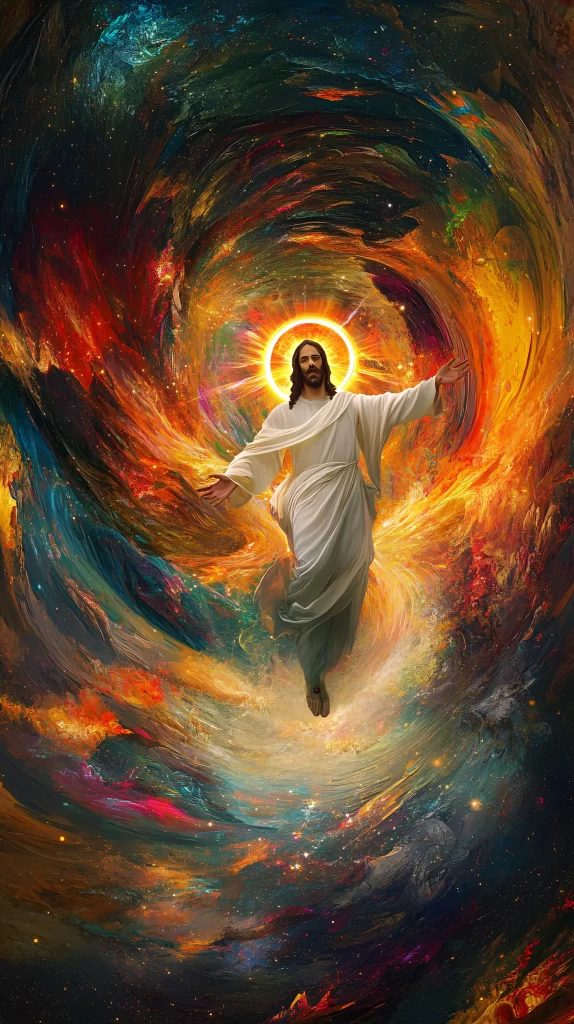 Ascension Radiant Halo Cosmic Swirls