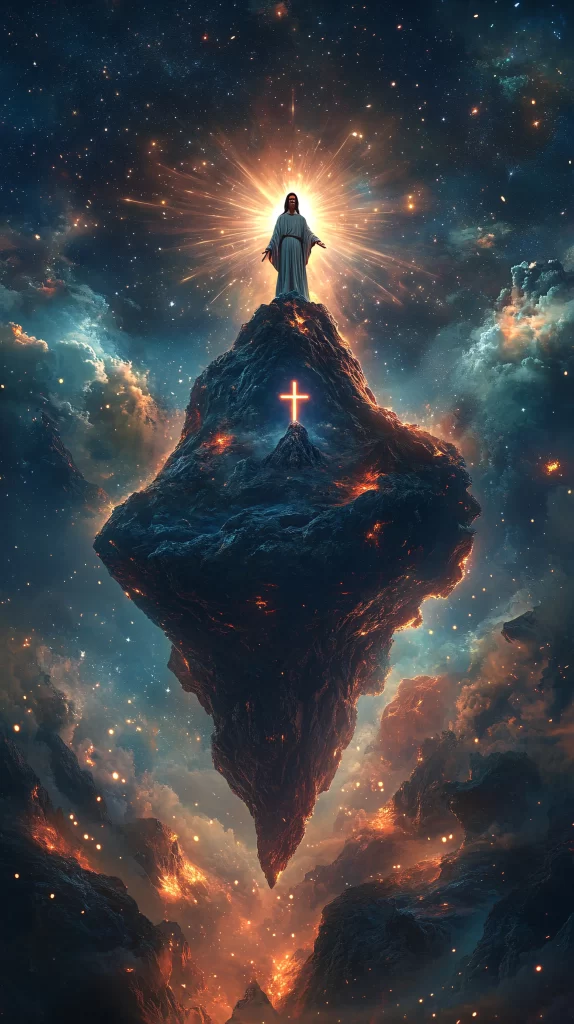 Ascension Radiant Light Sky Mountain 105