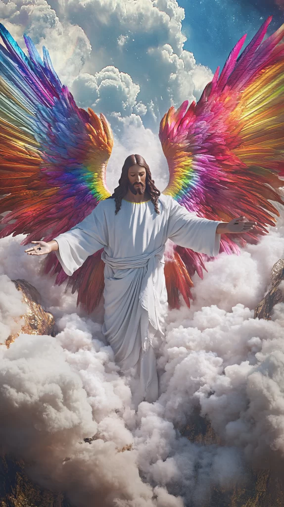 Ascension Rainbow Wings Clouds