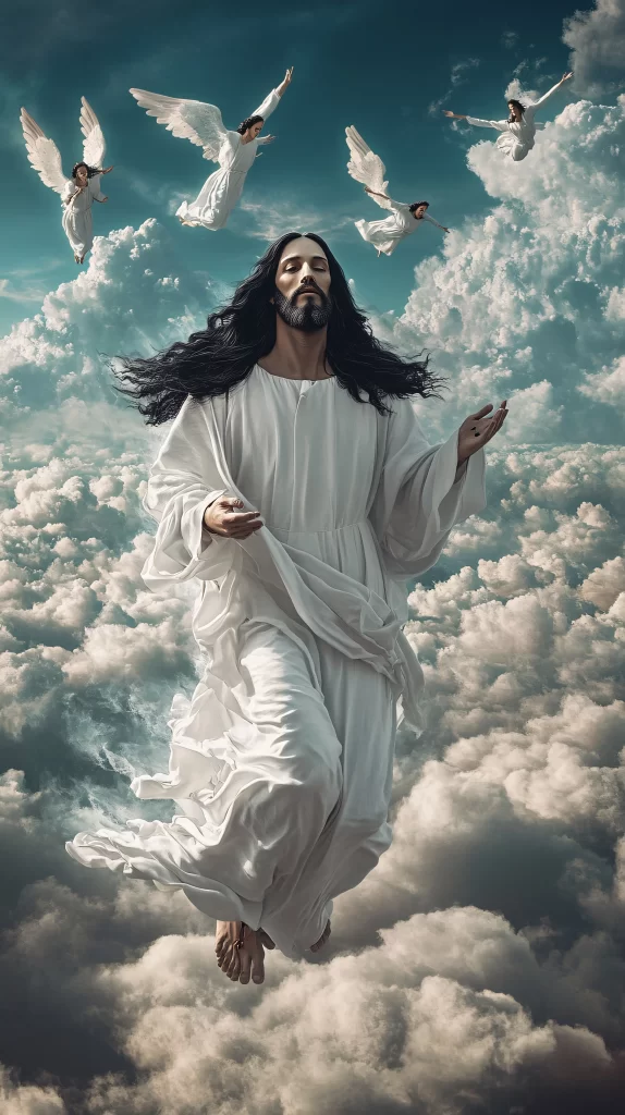 Ascension White Clouds Angels