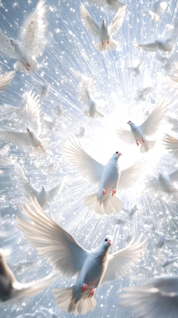 Ascension White Light Sky Doves 249
