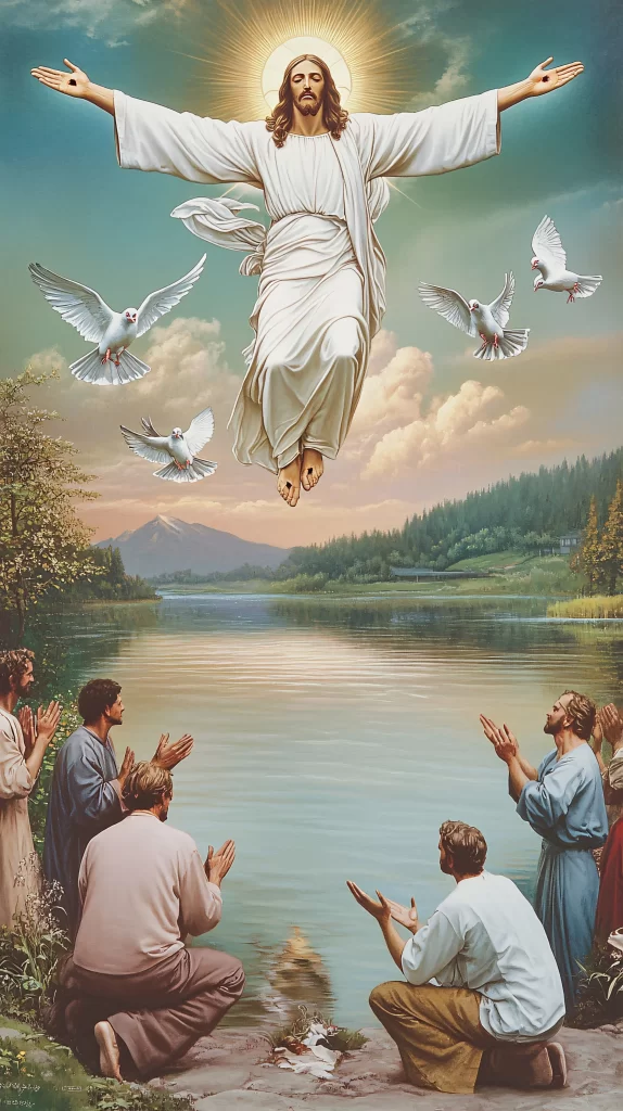 Ascension White Light Sky Doves 879