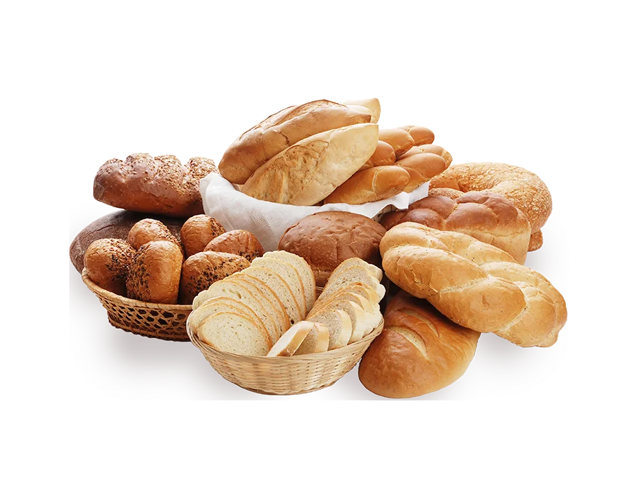 Assorted Breads Loaves Rolls Sliced Basket