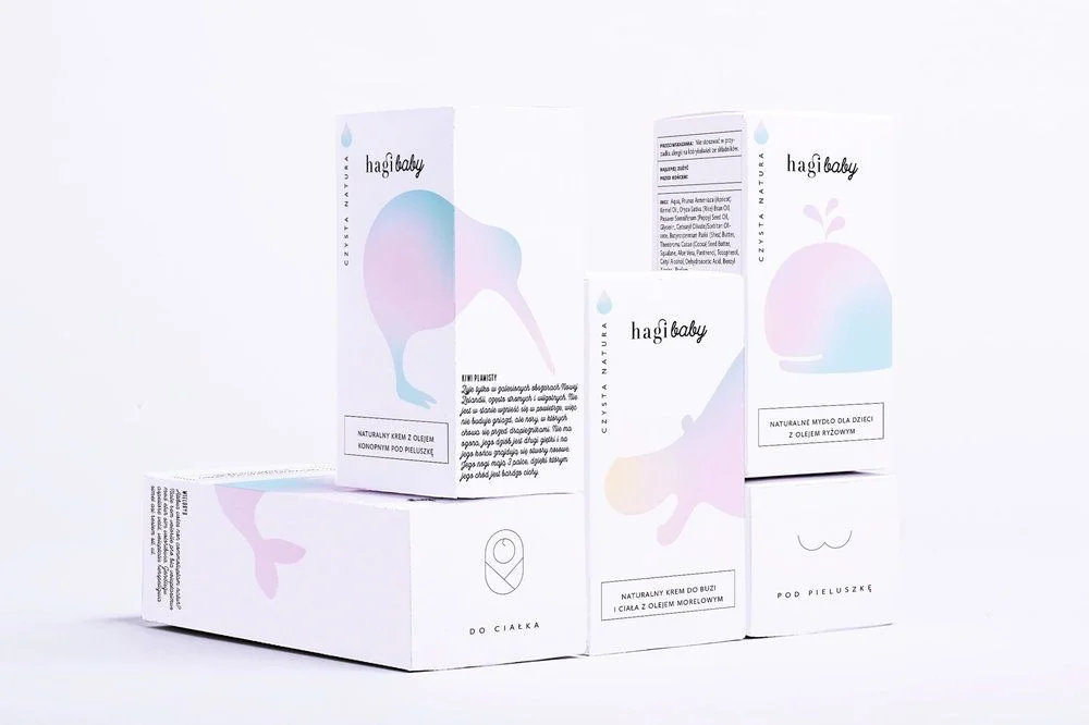 Baby Skincare Box White Pastel Illustration Natural
