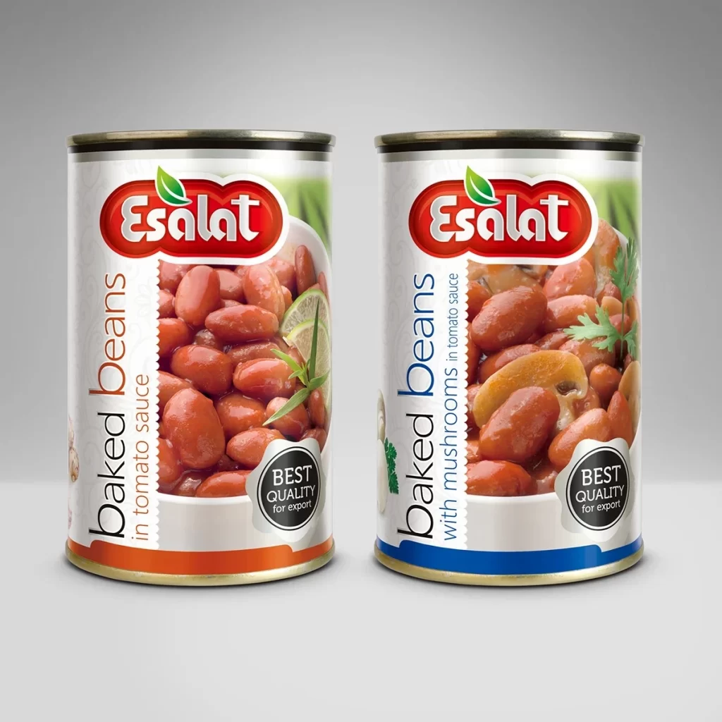 Baked Beans Tomato Sauce Red White