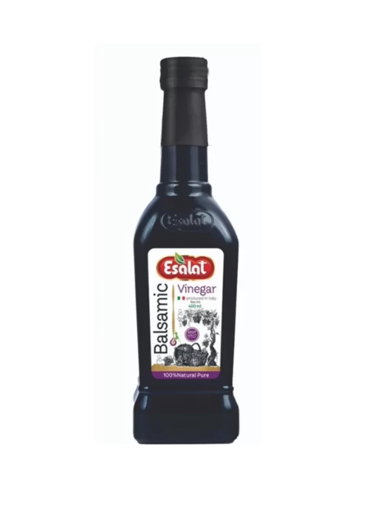 Balsamic Vinegar Dark Bottle White Label