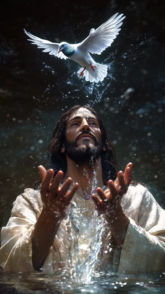 Baptism Blue Water Dove