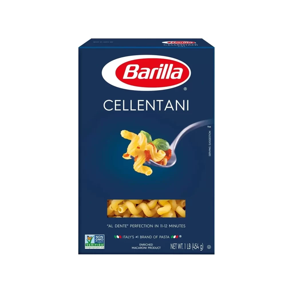 Barilla Cellentani Blue Red White
