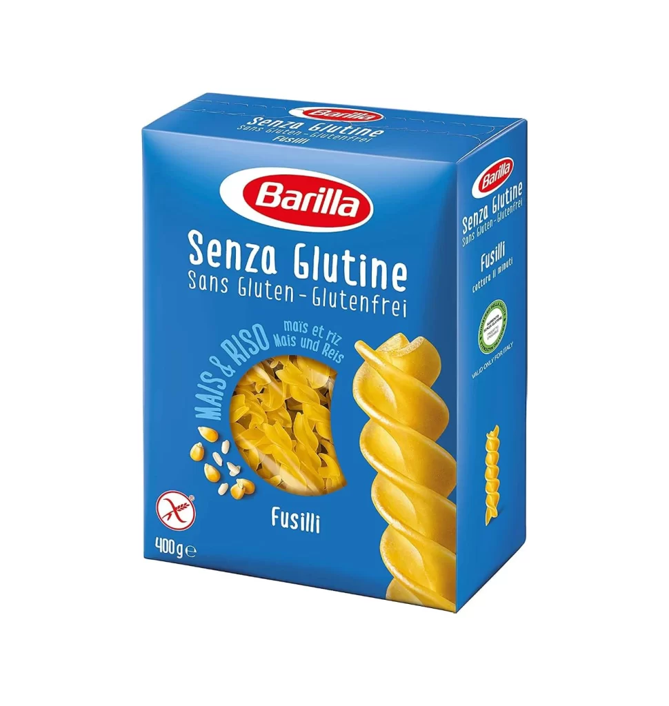 Barilla Gluten Free Pasta Blue Yellow