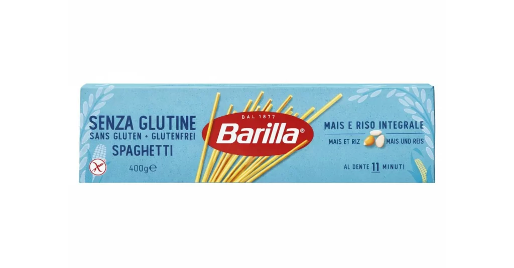 Barilla Gluten Free Spaghetti Blue Yellow