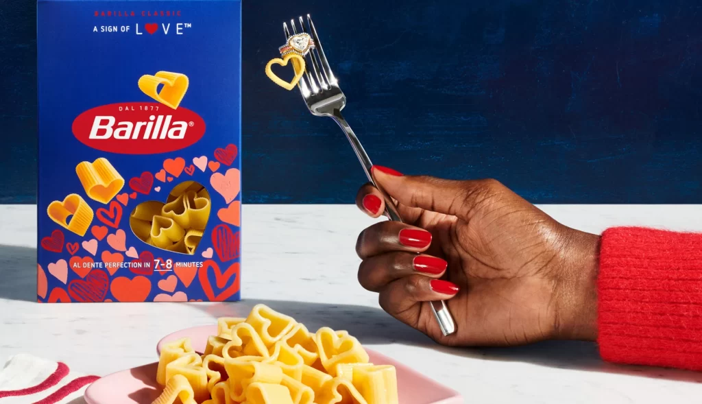 Barilla Pasta Blue Red Yellow Love