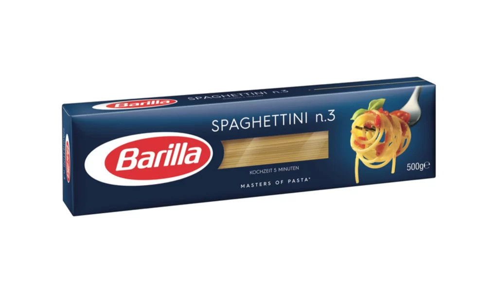 Barilla Pasta Blue White Red