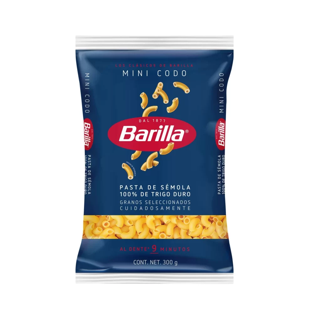 Barilla Pasta Blue Yellow Packaging