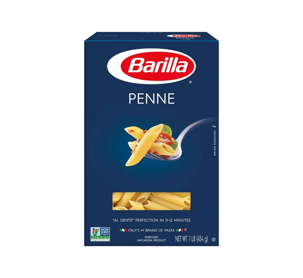 Barilla Penne Blue Red White