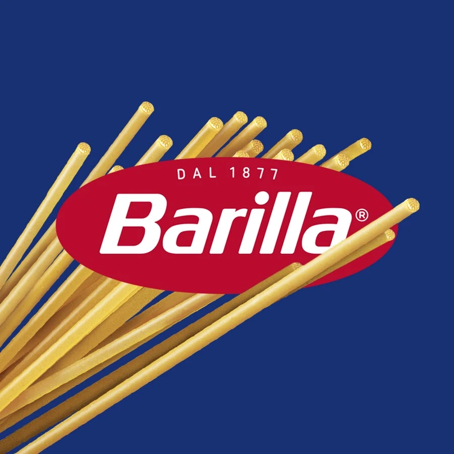 Barilla Spaghetti Red Blue Branding
