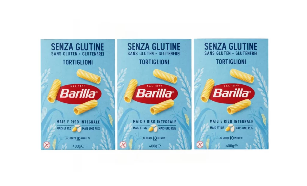 Barilla Tortiglioni Gluten Free Pasta Blue