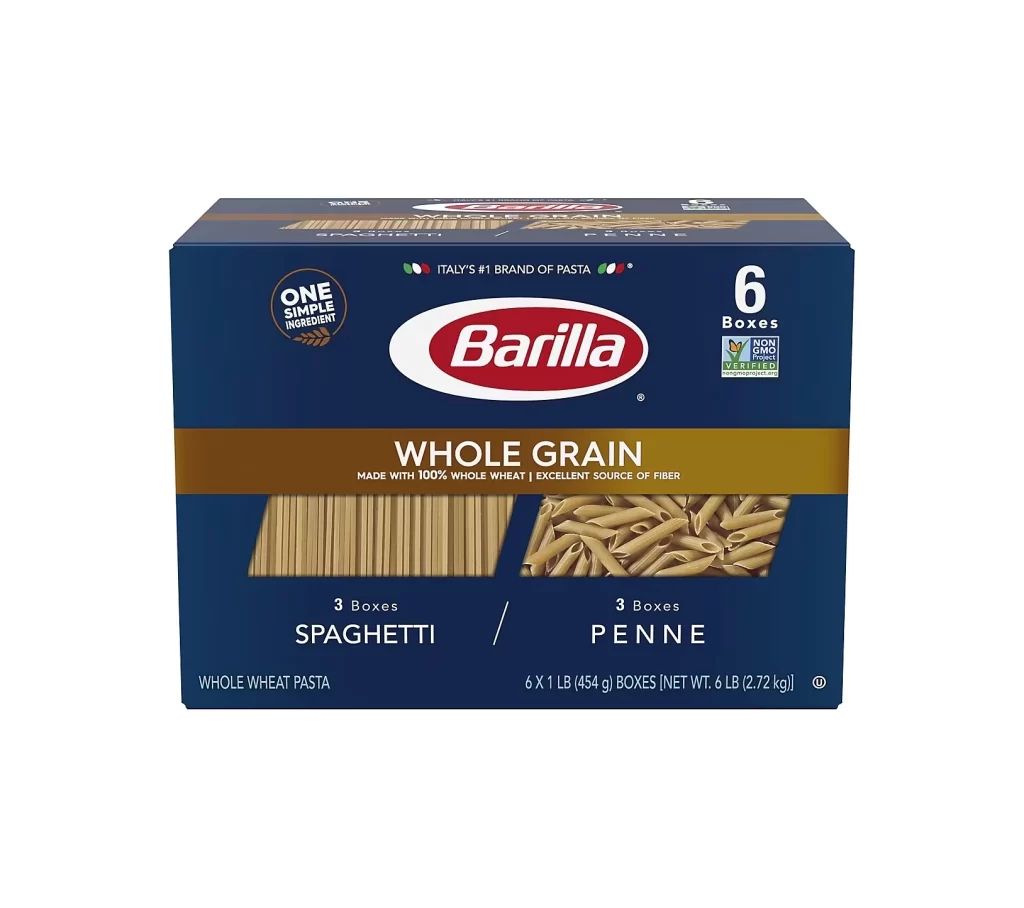 Barilla Whole Grain Pasta Blue Gold