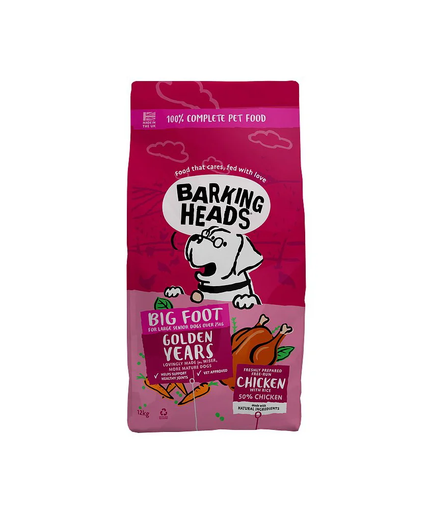 Barking Heads Big Foot Golden Years Packaging
