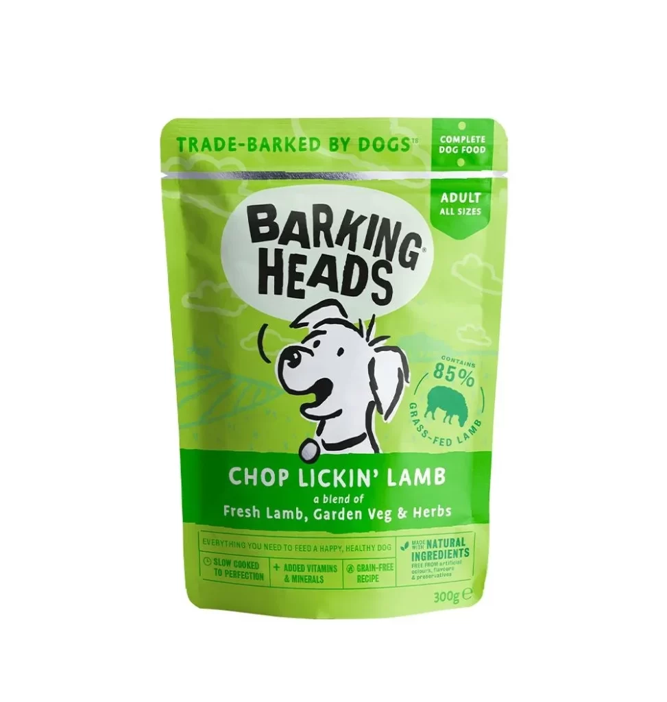 Barking Heads Chop Lickin’ Lamb Packaging
