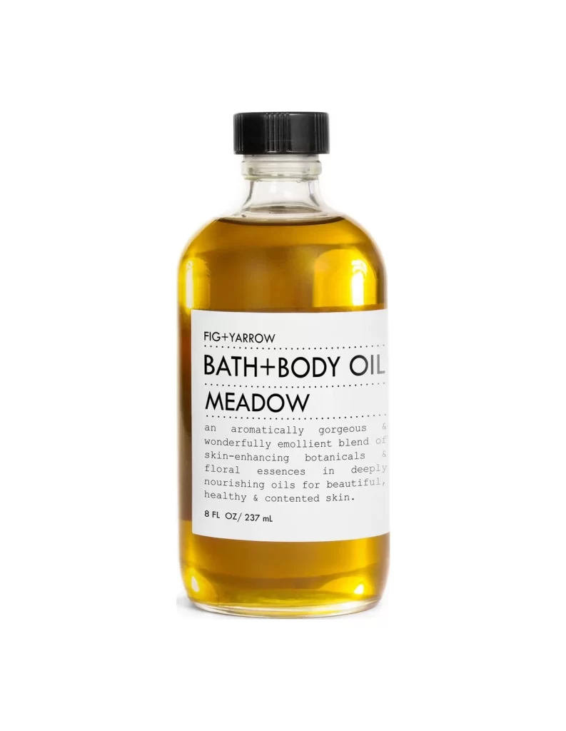 Bath Body Oil Amber White