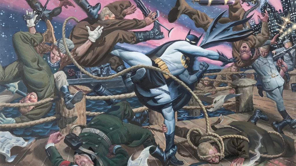 Batman Action Combat Dynamic Blue Gray
