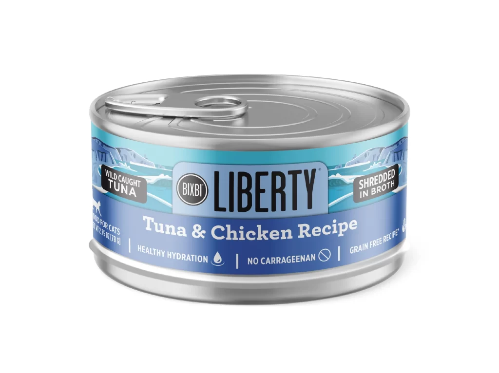 Bixbi Liberty Cat Food Can Packaging