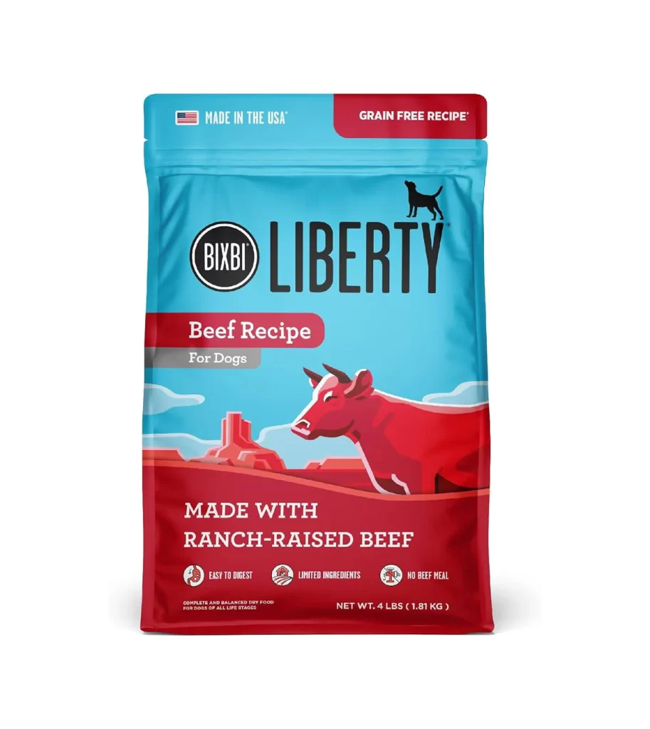 Bixbi Liberty Dog Food Packaging
