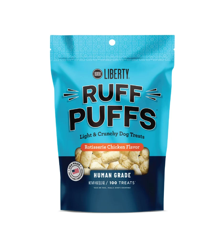Bixbi Liberty Dog Treats Packaging