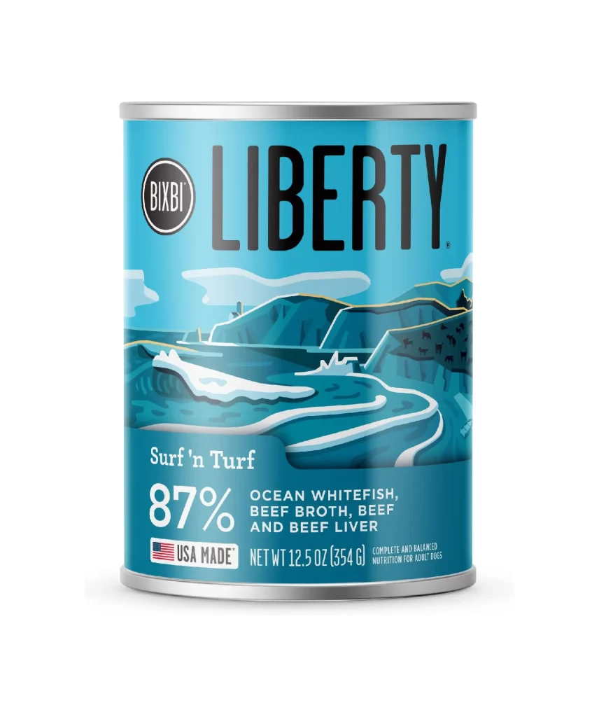 Bixbi Liberty Surf ‘n Turf Can Packaging