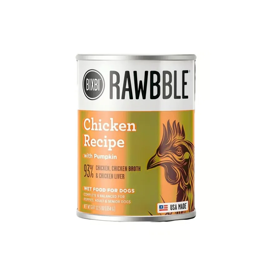 Bixbi RAWBBLE Chicken With Pumpkin Can Packaging