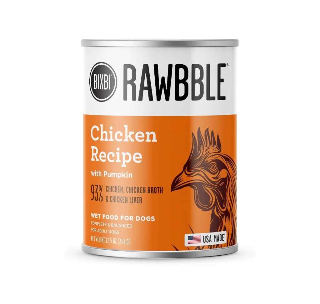 Bixbi Rawbble Dog Food Can Packaging