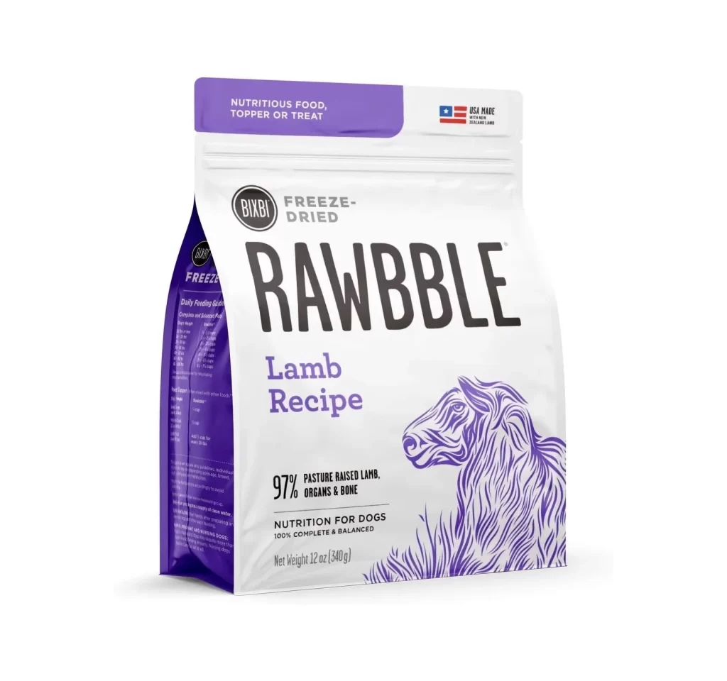 Bixbi RAWBBLE Lamb Packaging