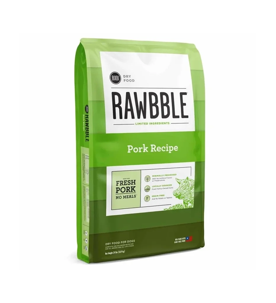 Bixbi Rawbble Pork Packaging