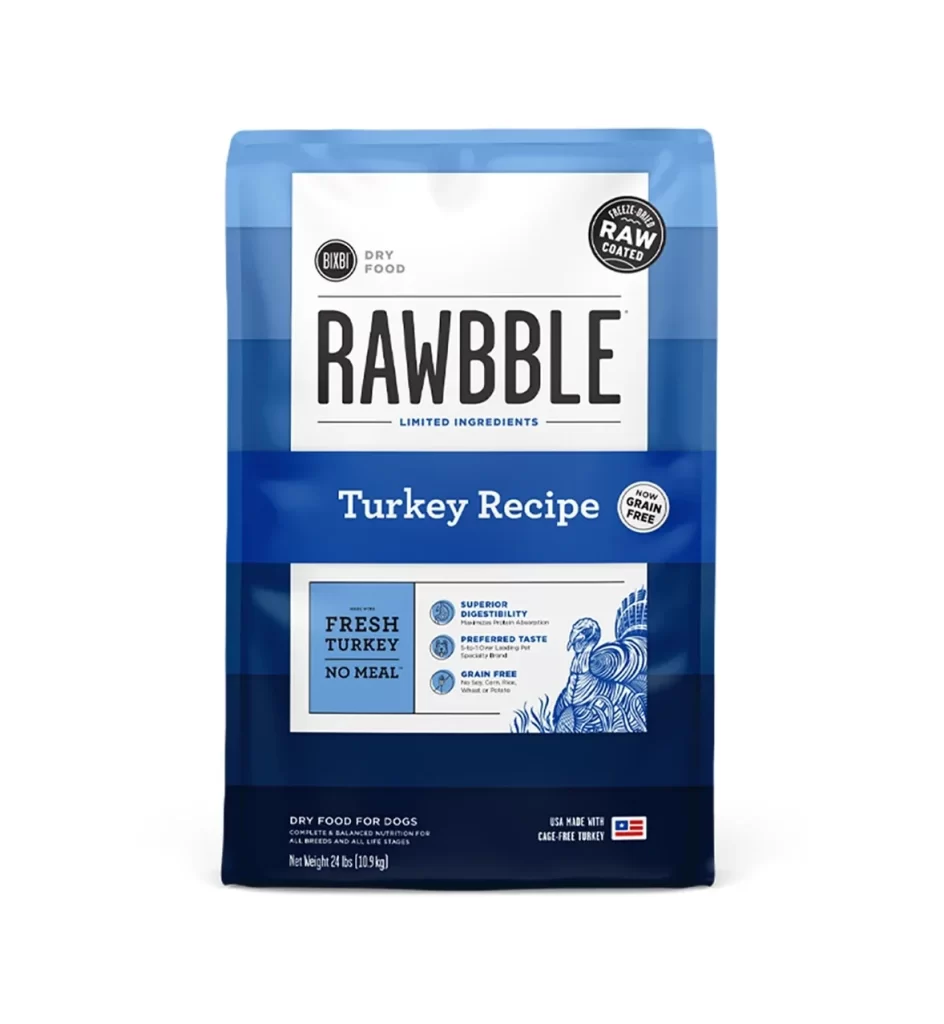Bixbi RAWBBLE Turkey Packaging