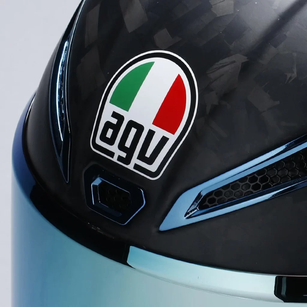 Black Carbon Fiber Italian Flag Racing