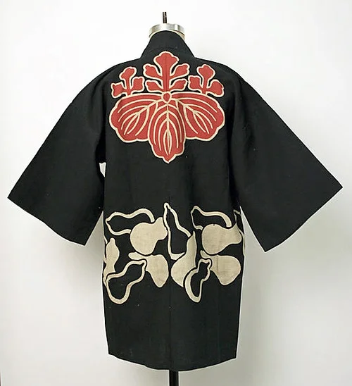 Black Floral Kimono Red Cherry Blossom Elegant Ceremonial