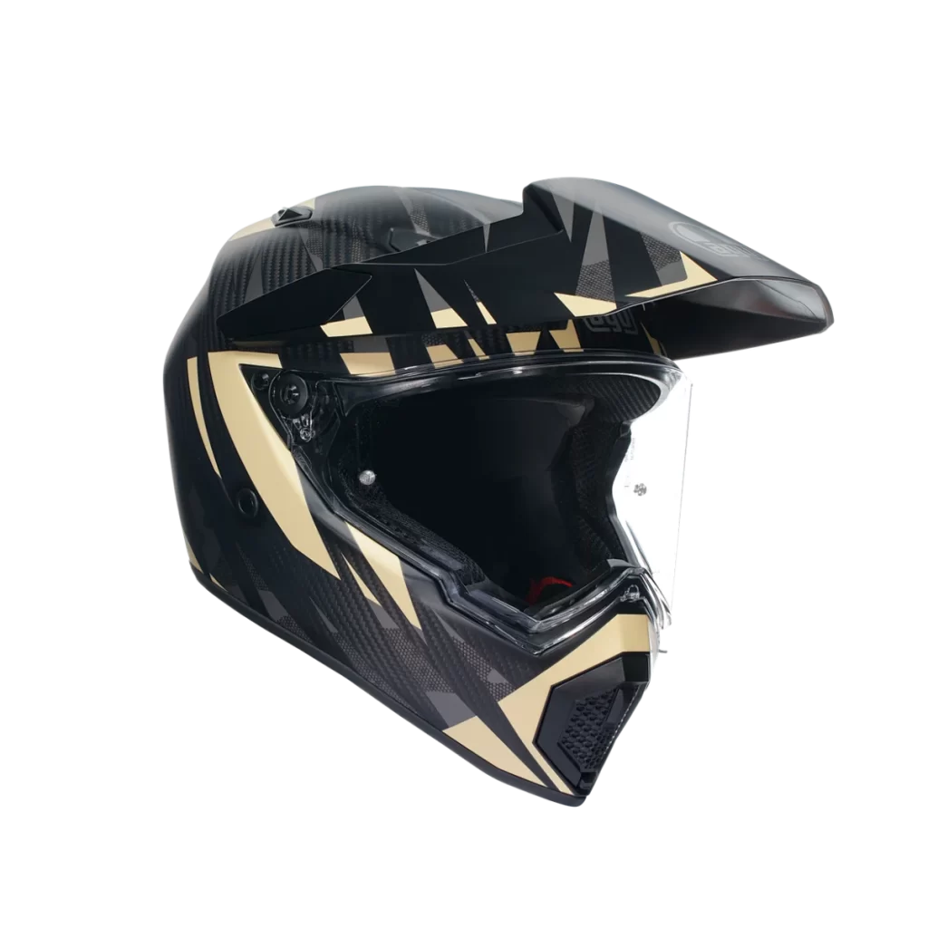 Black Gold Carbon Helmet Side