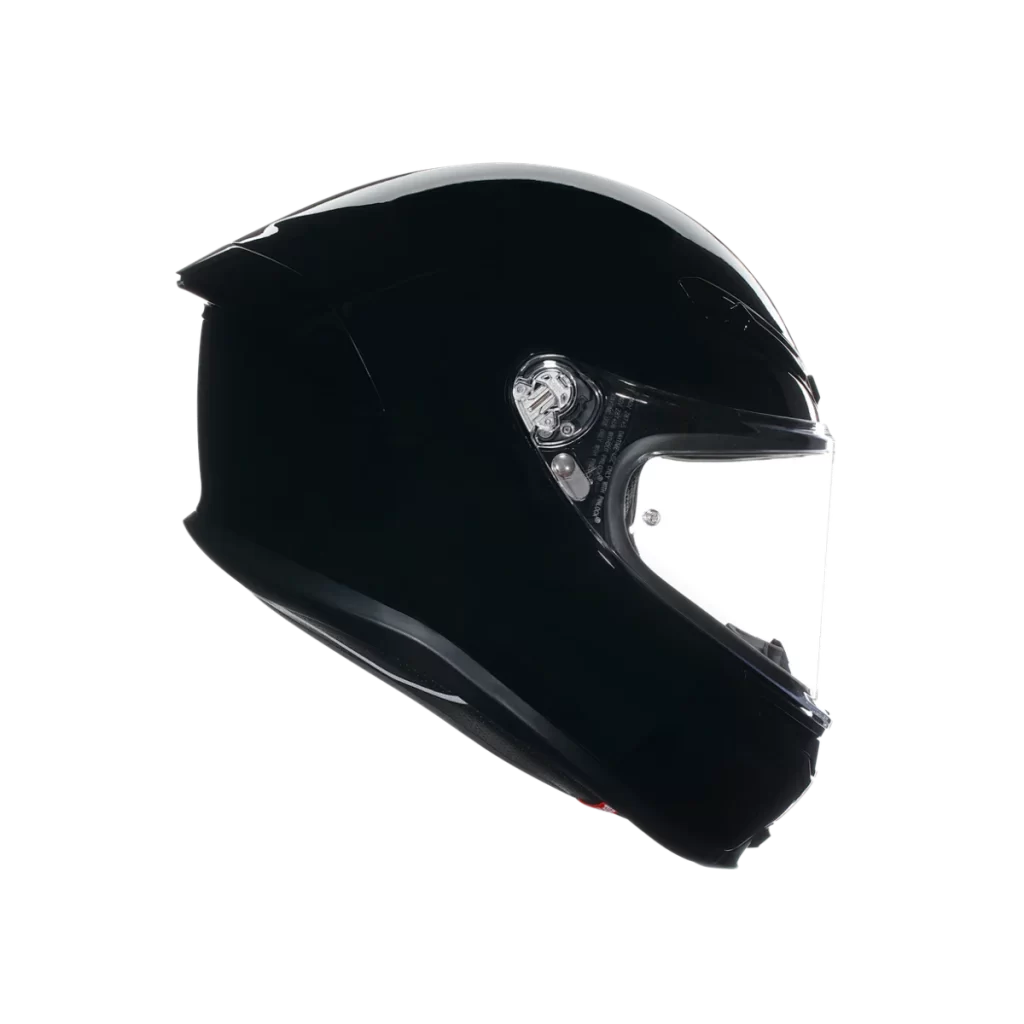 Black Helmet Glossy Clear Visor