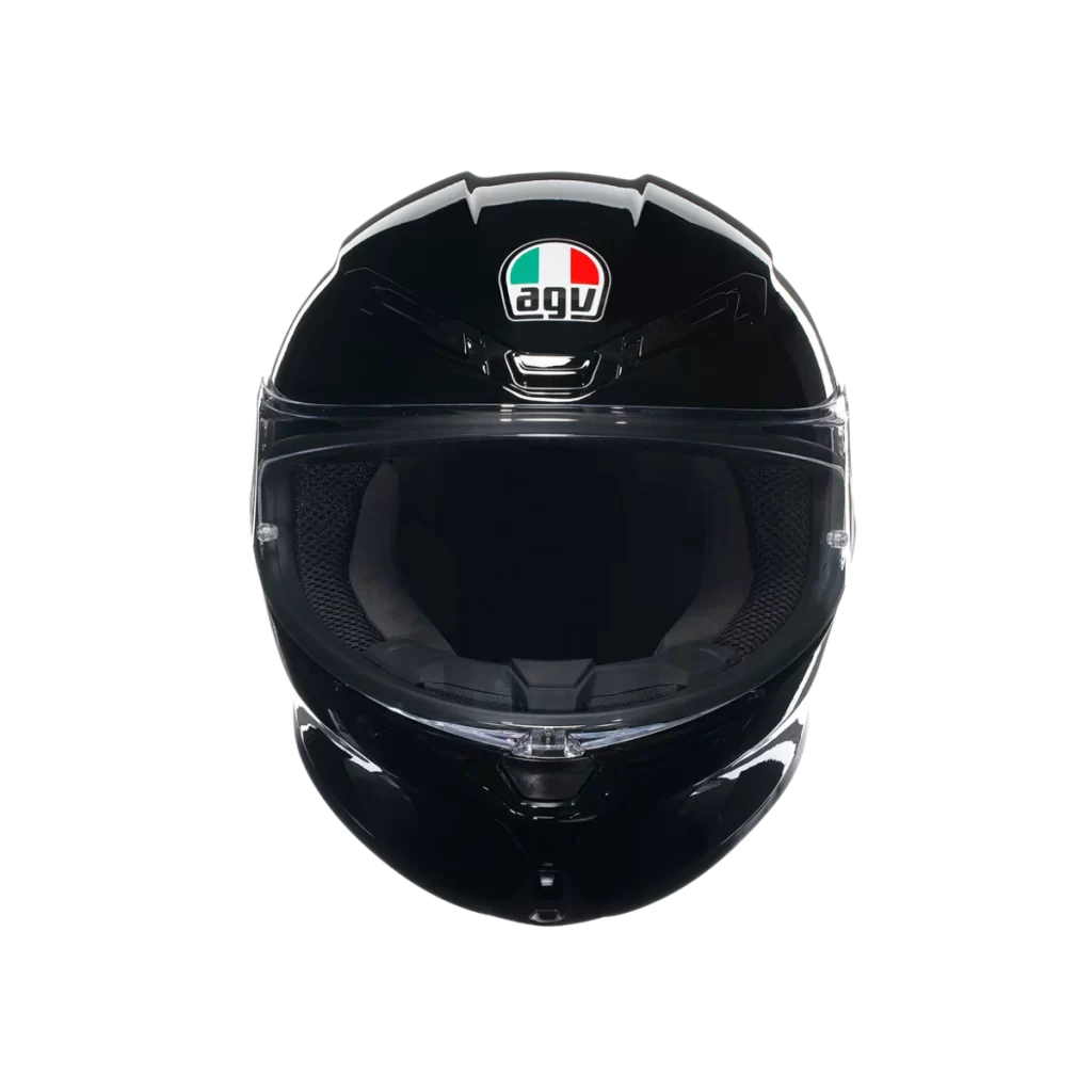 Black Helmet Glossy Finish Italian Brand